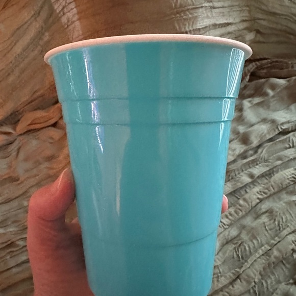 Blue “Find Your Beach” Plastic Cup - Picture 3 of 4